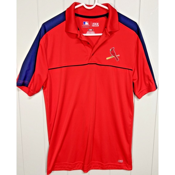 Majestic. Other - St Louis Cardinals MLB Polo Shirt Red Short Sleeve Baseball Men's Medium